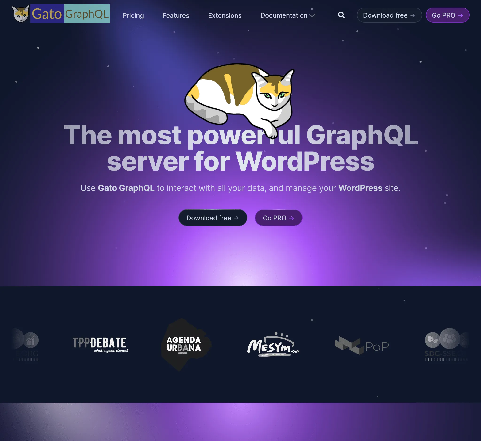 Gato GraphQLの新しいウェブサイト