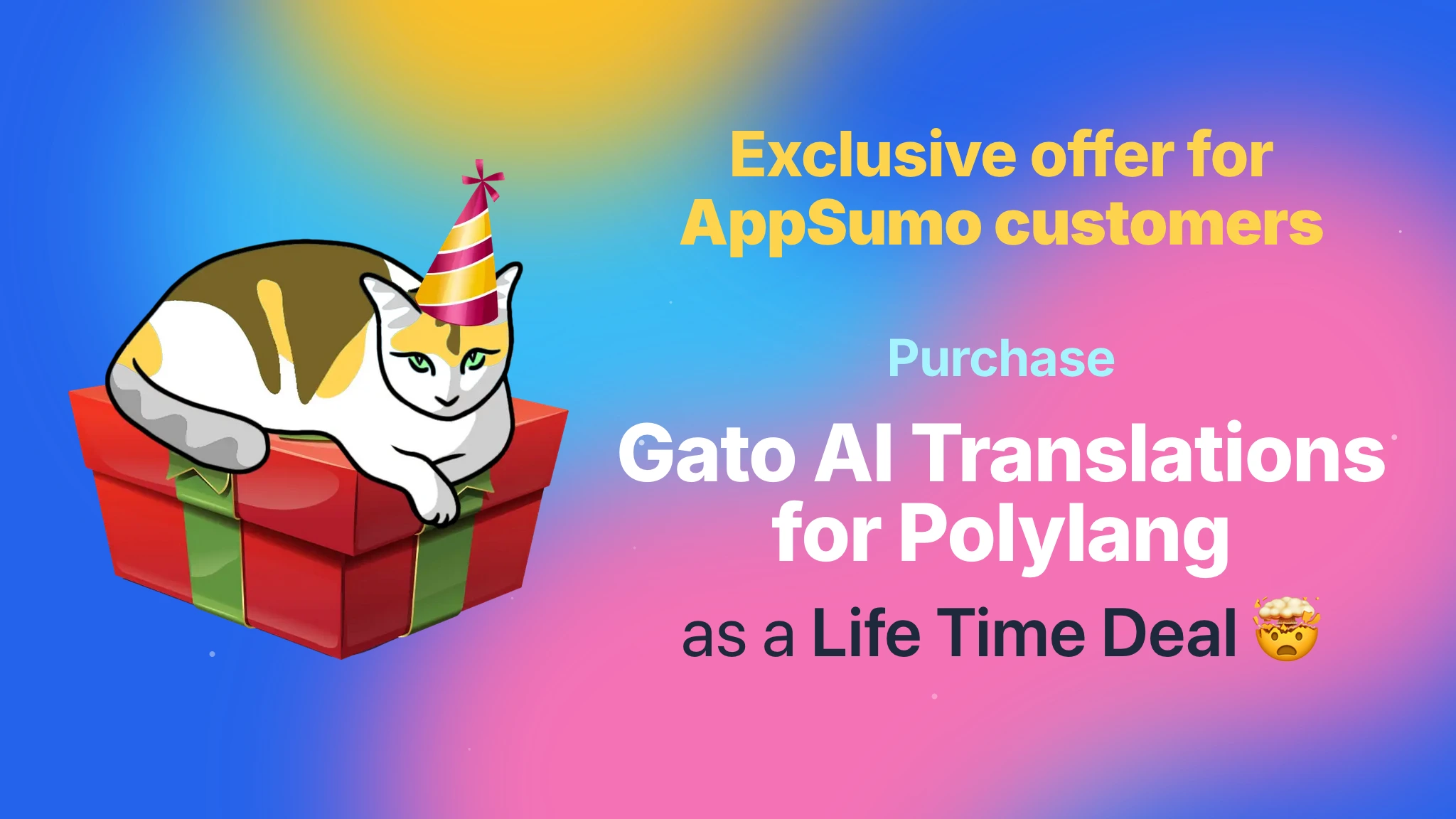 Gato AI Translations for Polylang を生涯ライセンスで購入する